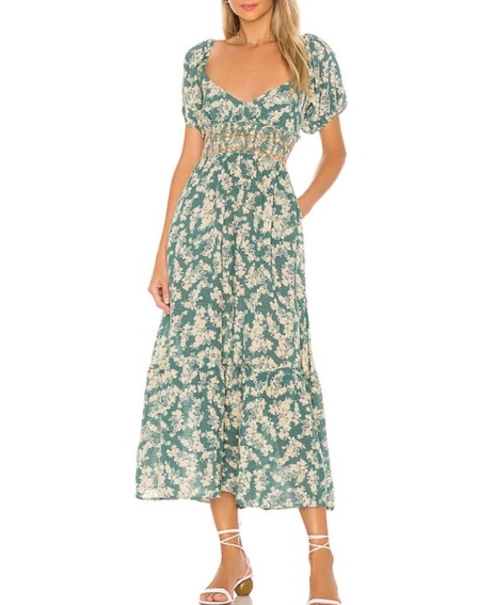 Free People Soft Seafoam Ellie Maxi Dress Size S